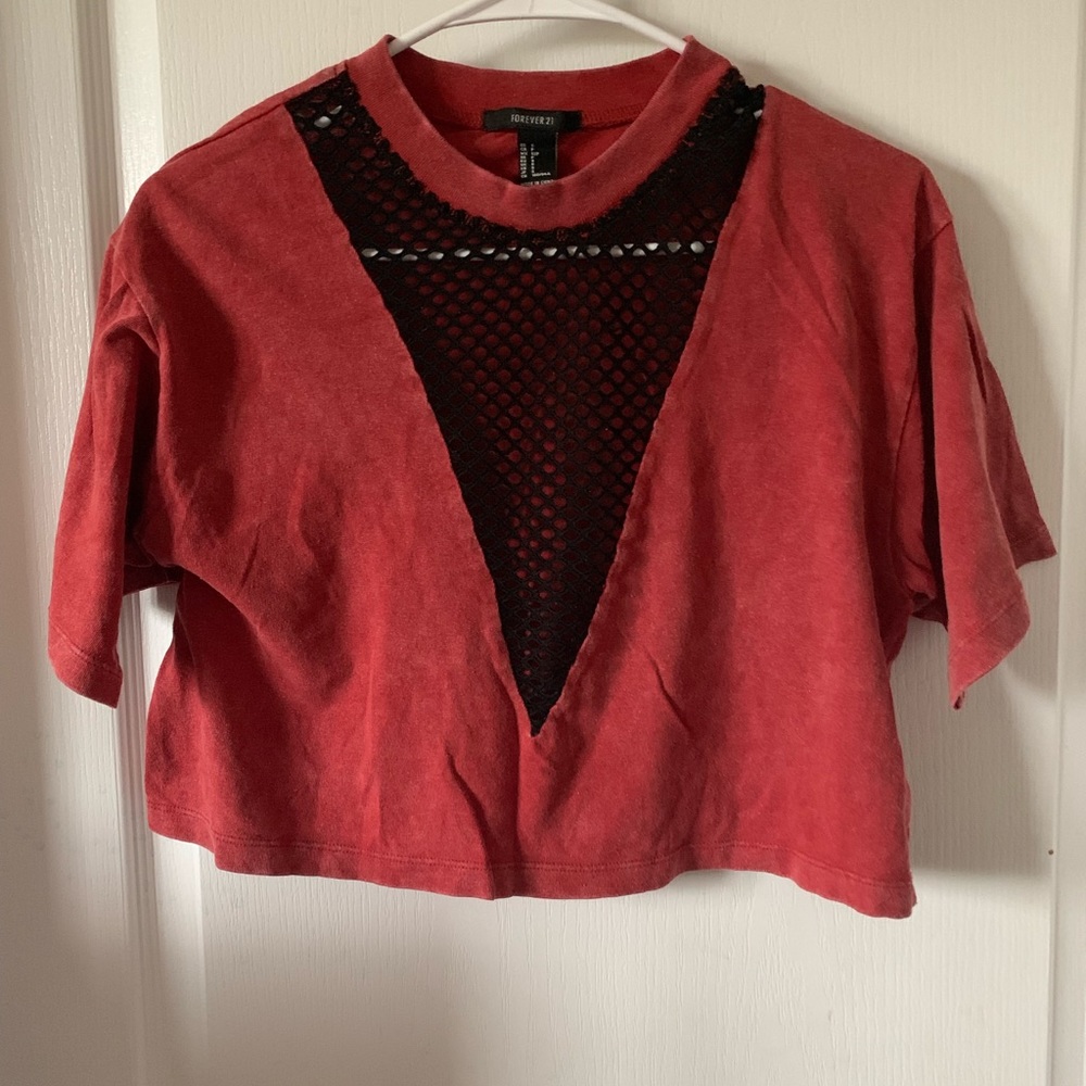 Mesh crop top